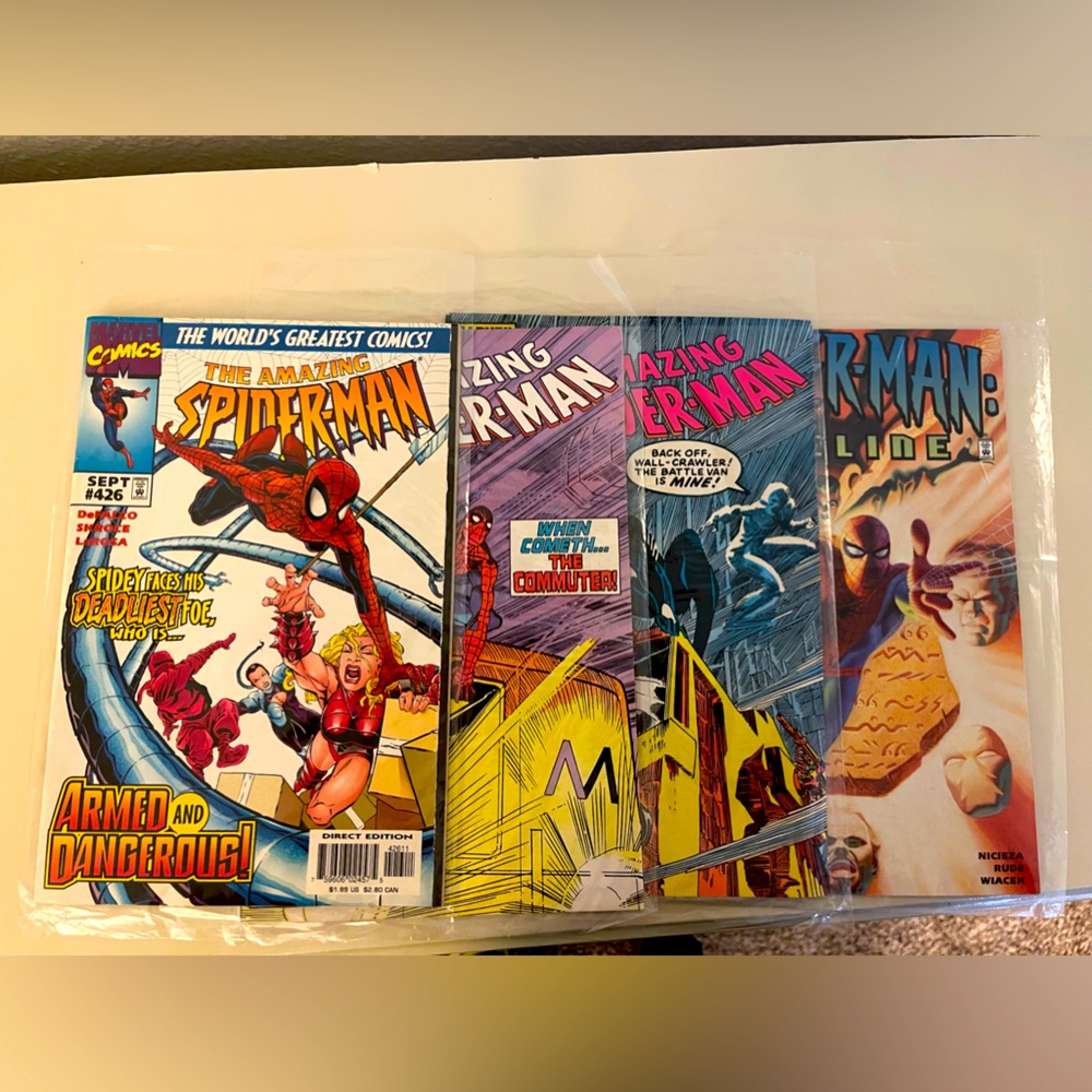 4 Spider-Man comic books